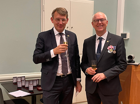 Per Møller Henriksen modtager Forsvarsministerens medalje 2023